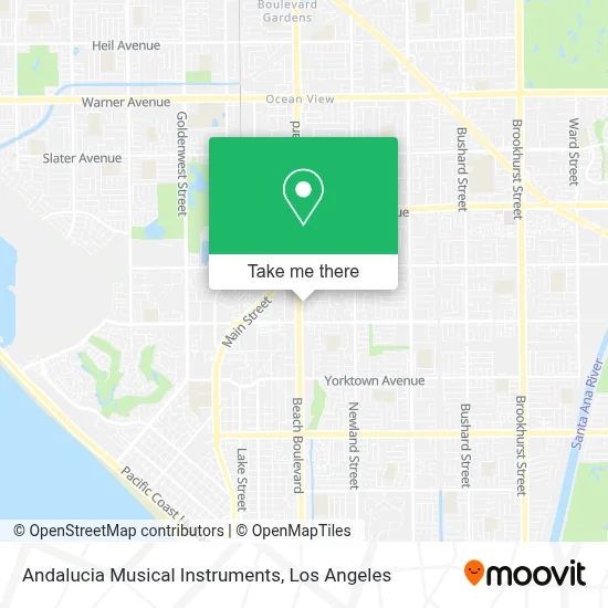 Andalucia Musical Instruments map