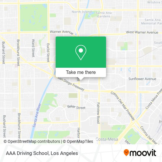 AAA Driving School map