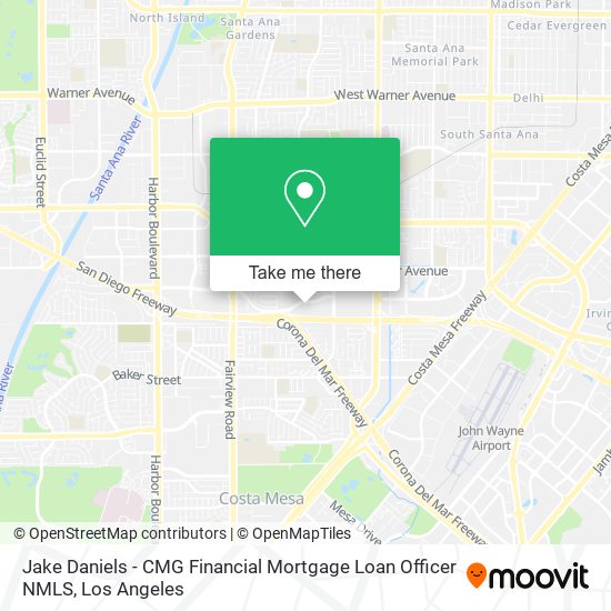 Jake Daniels - CMG Financial Mortgage Loan Officer NMLS map