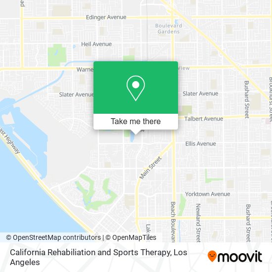 California Rehabiliation and Sports Therapy map