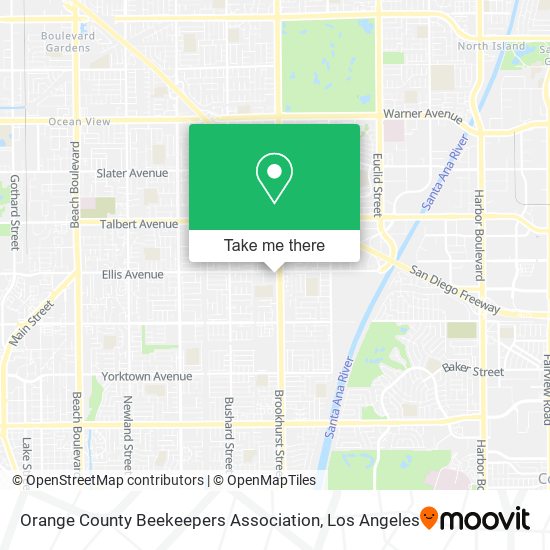 Orange County Beekeepers Association map