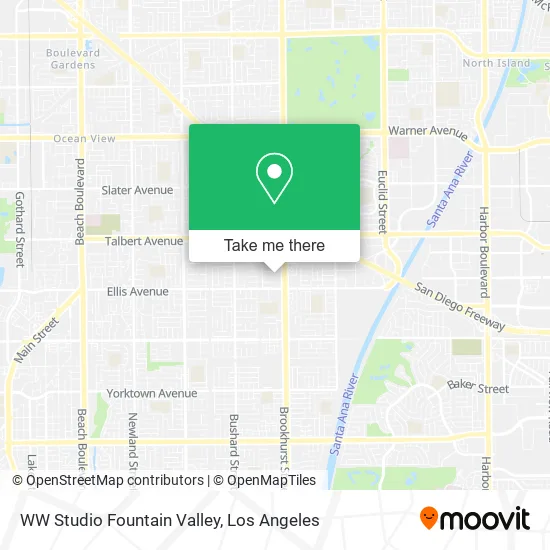 WW Studio Fountain Valley map