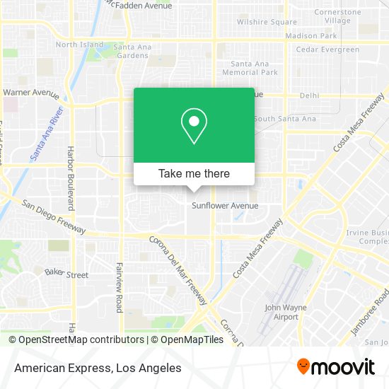 American Express map