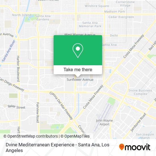 Mapa de Dvine Mediterranean Experience - Santa Ana