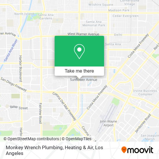 Mapa de Monkey Wrench Plumbing, Heating & Air