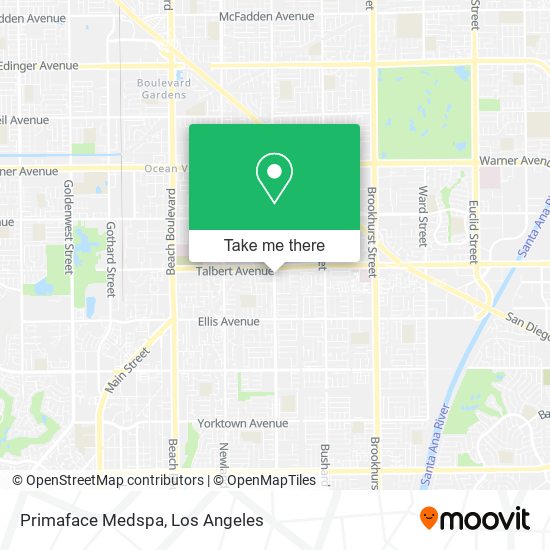 Mapa de Primaface Medspa