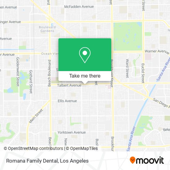Romana Family Dental map