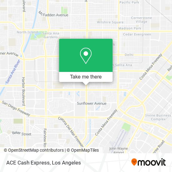 ACE Cash Express map