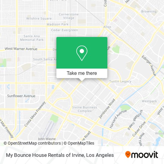 My Bounce House Rentals of Irvine map