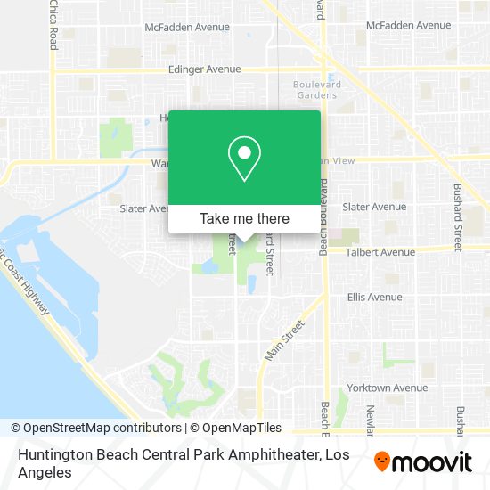 Mapa de Huntington Beach Central Park Amphitheater
