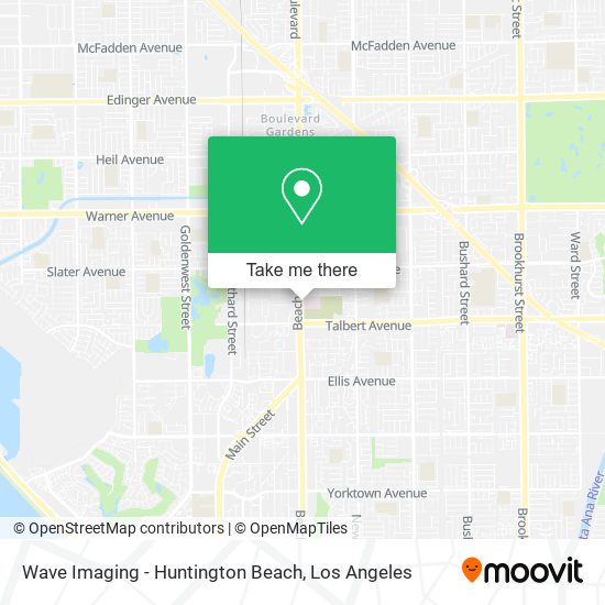 Mapa de Wave Imaging - Huntington Beach