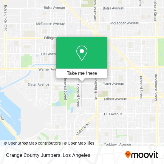 Mapa de Orange County Jumpers