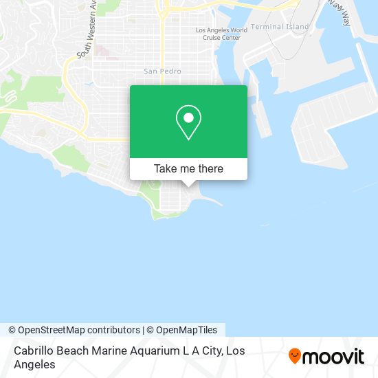 Cabrillo Beach Marine Aquarium L A City map