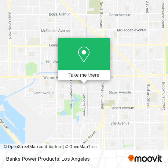 Banks Power Products map