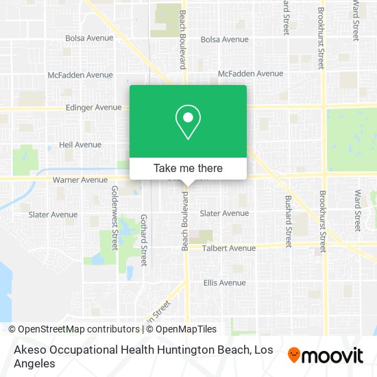 Akeso Occupational Health Huntington Beach map
