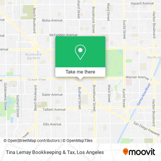 Tina Lemay Bookkeeping & Tax map