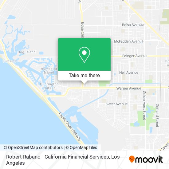 Robert Rabano - California Financial Services map