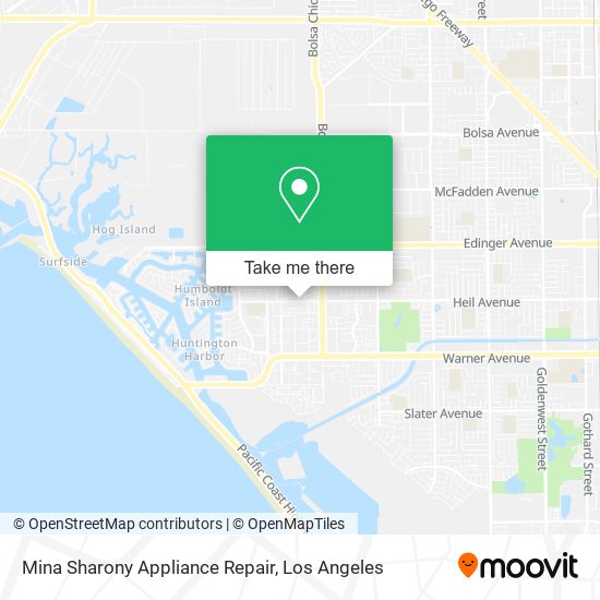 Mina Sharony Appliance Repair map