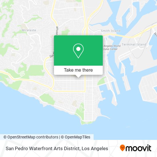 Mapa de San Pedro Waterfront Arts District