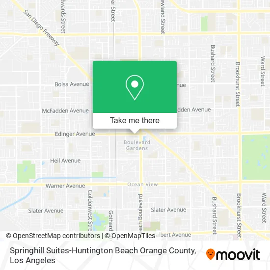 Springhill Suites-Huntington Beach Orange County map