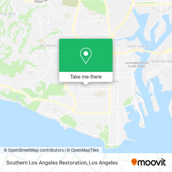 Mapa de Southern Los Angeles Restoration