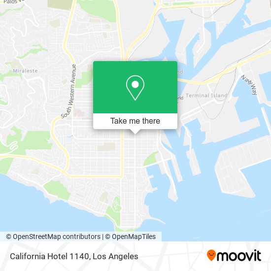 California Hotel 1140 map