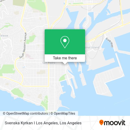 Mapa de Svenska Kyrkan I Los Angeles