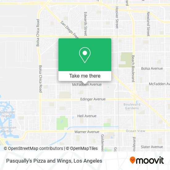 Mapa de Pasqually's Pizza and Wings