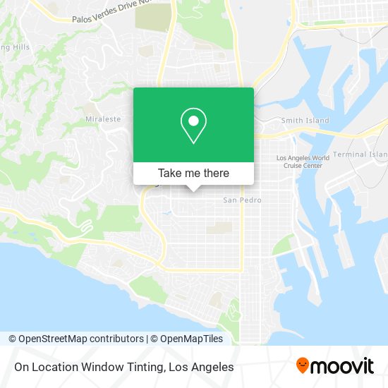 On Location Window Tinting map