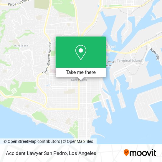 Accident Lawyer San Pedro map