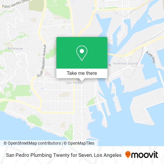 San Pedro Plumbing Twenty for Seven map