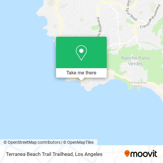 Mapa de Terranea Beach Trail Trailhead