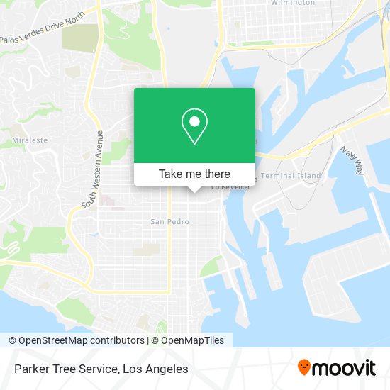 Mapa de Parker Tree Service