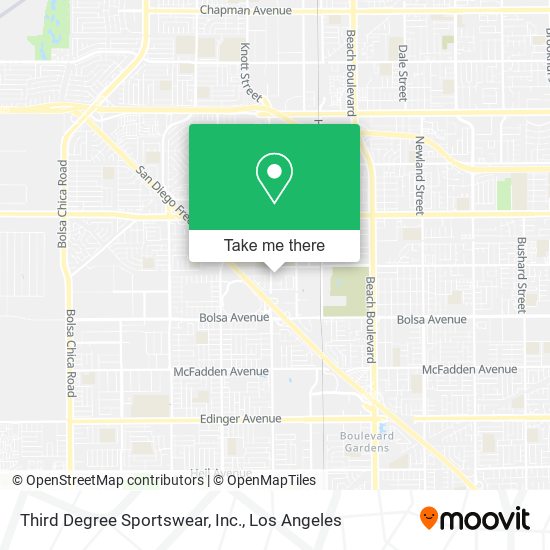 Third Degree Sportswear, Inc. map