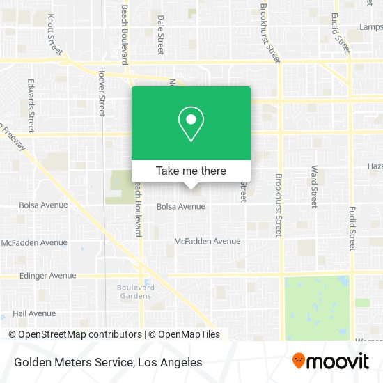 Mapa de Golden Meters Service