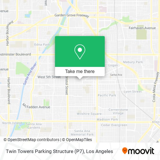 Twin Towers Parking Structure (P7) map