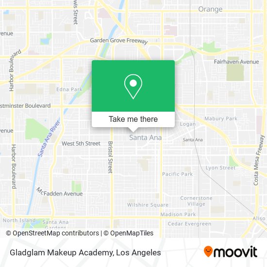 Gladglam Makeup Academy map