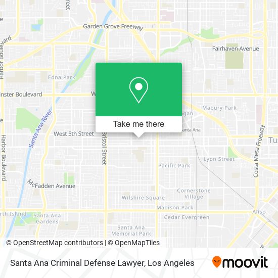 Santa Ana Criminal Defense Lawyer map