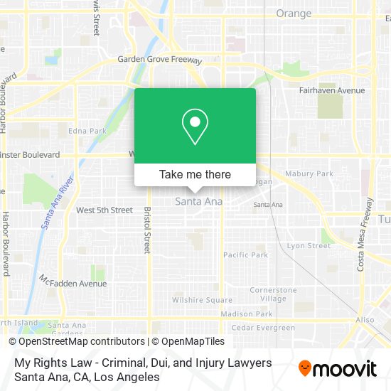 Mapa de My Rights Law - Criminal, Dui, and Injury Lawyers Santa Ana, CA