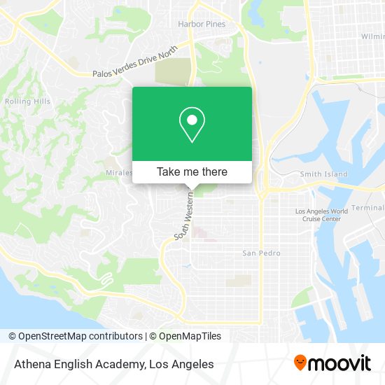 Mapa de Athena English Academy