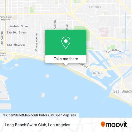 Long Beach Swim Club map