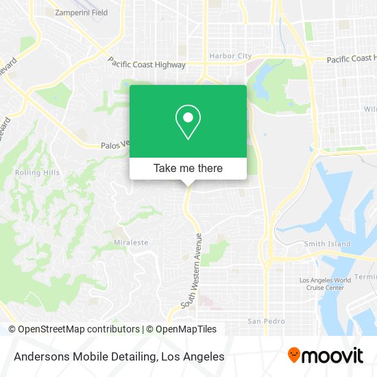 Andersons Mobile Detailing map