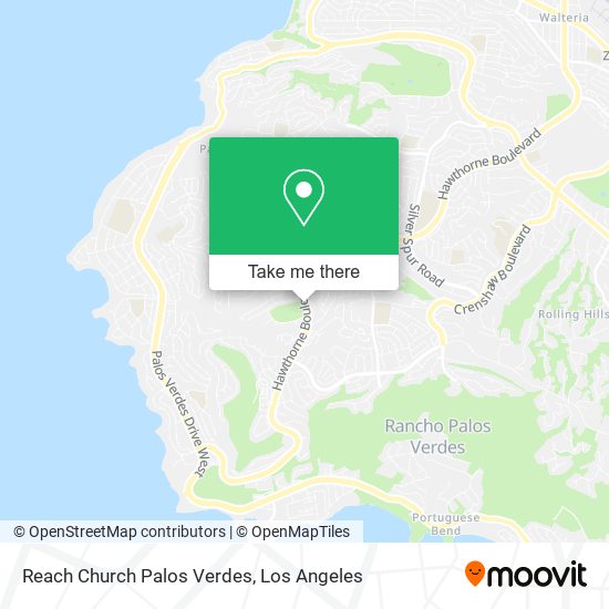 Reach Church Palos Verdes map