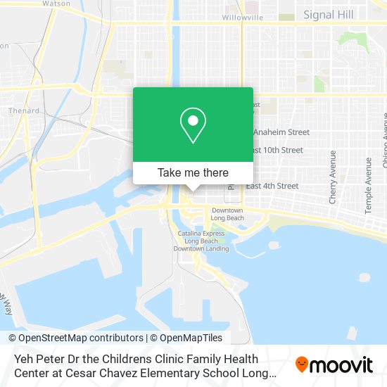 Yeh Peter Dr the Childrens Clinic Family Health Center at Cesar Chavez Elementary School Long Beach map