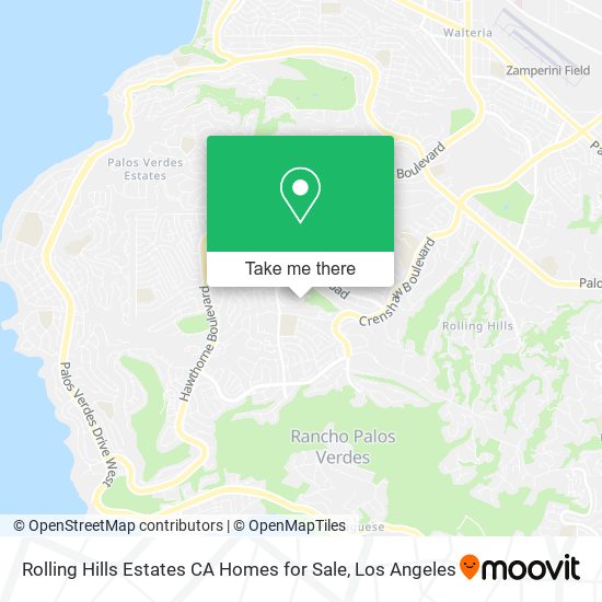 Rolling Hills Estates CA Homes for Sale map