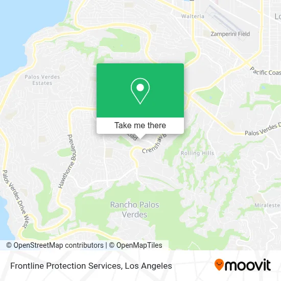 Frontline Protection Services map
