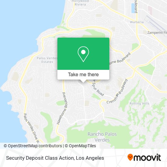 Mapa de Security Deposit Class Action