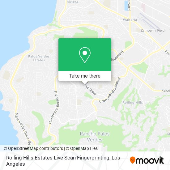 Mapa de Rolling Hills Estates Live Scan Fingerprinting