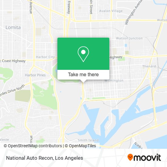National Auto Recon map