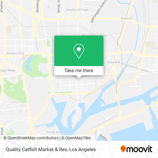 Quality Catfish Market & Res map